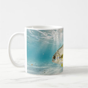 Caneca De Café Homem da Flórida Pompano Surf Areia Branca Arte de