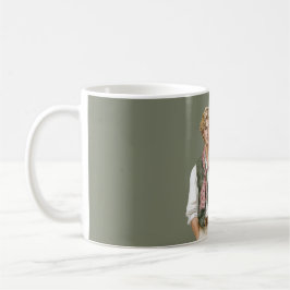 Caneca De Café Homem da Maçã Diária Colete Verde