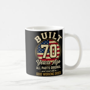 Caneca De Café Homem de 70 Anos Bandeira Patriótica dos EUA Pai 7