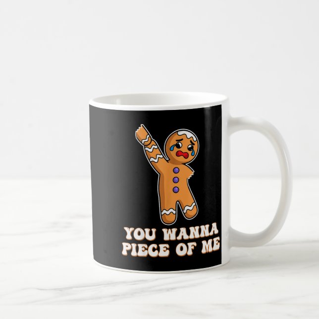 Caneca De Café Homem de gengibre engraçado e zangado você é uma p (Direita)