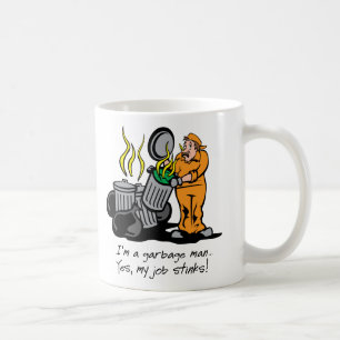 Caneca De Café Homem de lixo