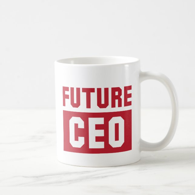 Caneca De Café Homem de negócios futuro do director geral do CEO (Direita)