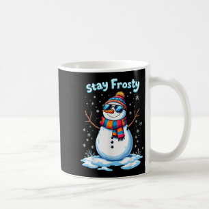 Caneca De Café Homem de Neve Fique Feliz Natal Engraçado Xmas