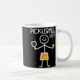 Caneca De Café Homem de pickleball stickman homens meninos crianç