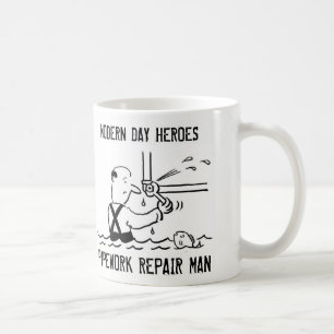 Caneca De Café Homem de Reparo de Tubulações