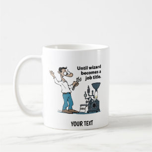 Caneca De Café Homem desenho animado engenheiro