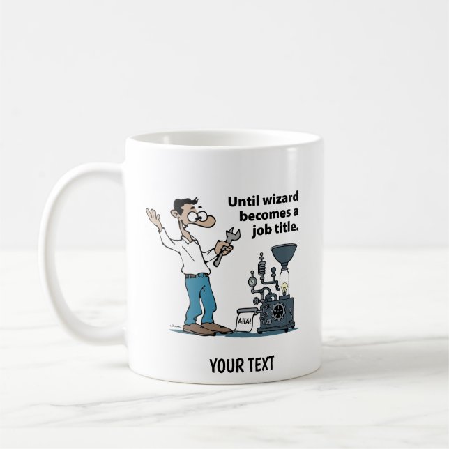 Caneca De Café Homem desenho animado engenheiro (Esquerda)