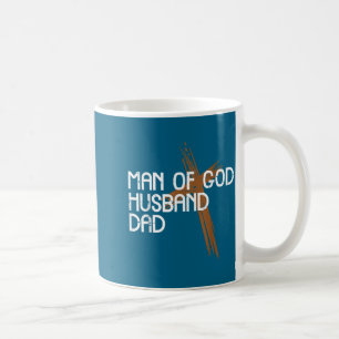 Caneca De Café Homem Deus Marido Pai Jesus Design