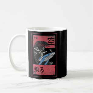 Caneca De Café Homem Do Tema Astronauta Numa Baleia