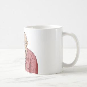 Caneca De Café Homem irritado com a cabeça barbeada que shouting