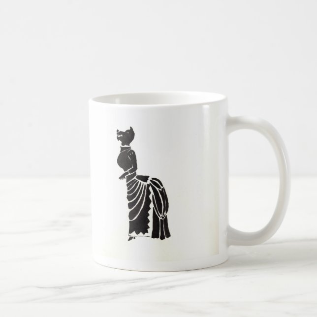 Caneca De Café Homem-lobo em um vestido de fantasia (Direita)