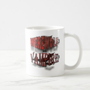 CANECA DE CAFÉ HOMEM-LOBO OU VAMPIRO