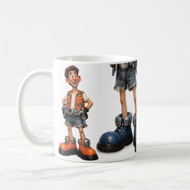 Caneca De Café Homem Másculo (Esquerda)