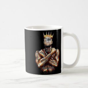 Caneca De Café Homem Negro Rei Pai Poderoso Afro Melanina Negro