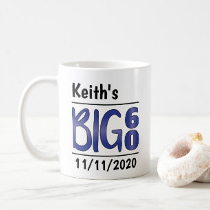 Caneca De Café Homem Personalizado "Big 60" Mug