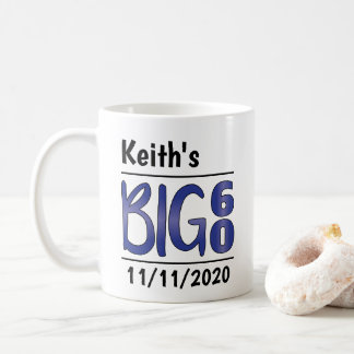 Caneca De Café Homem Personalizado "Big 60" Mug