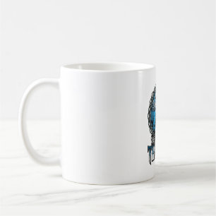 Caneca De Café Homem Por trás da Máscara Halloween Casa Assombrad