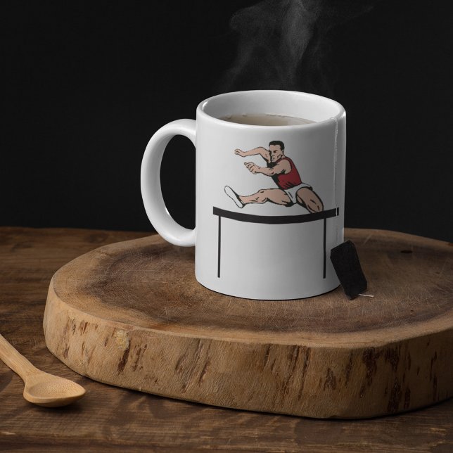 Caneca De Café Homem Pulando Magoa De Atletismo Mug Café (Criador carregado)