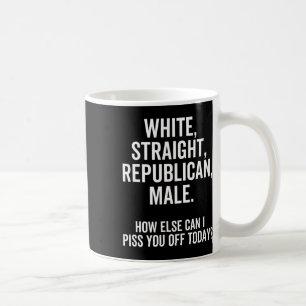 Caneca De Café Homem republicano branco hétero engraçado republic
