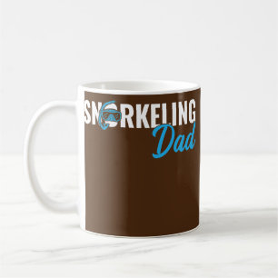 Caneca De Café Homem Snorkeling Pai Mergulhador Mergulho Snorkeli