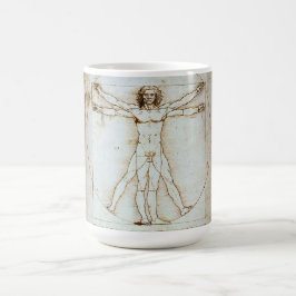 Caneca De Café Homem Vitruviano por Leonardo da Vinci Coffee Mug