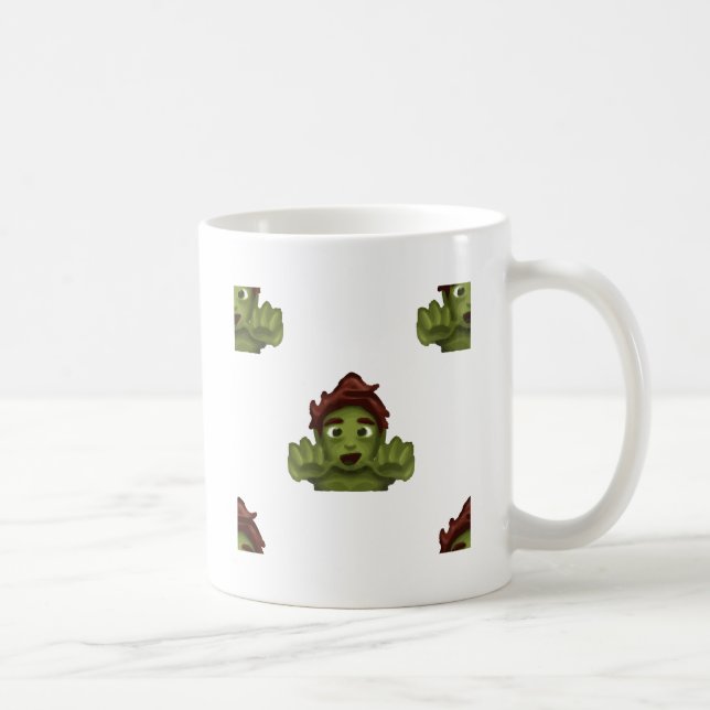 Caneca De Café homem zombie emoji (Direita)