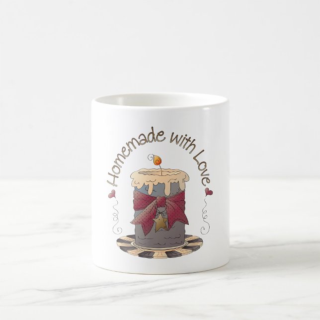 Caneca De Café Homemade Com Vela De Amor (Criador carregado)