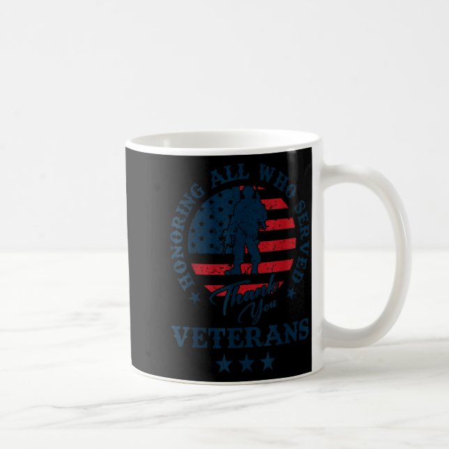 Caneca De Café Homenageando Todos Que Serviram Obrigado Dia dos V (Direita)
