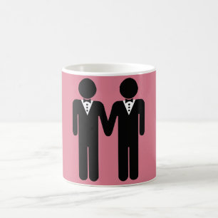 CANECA DE CAFÉ HOMENS ALEGRES DO CHAPÉU DE COCO DO CASAMENTO -