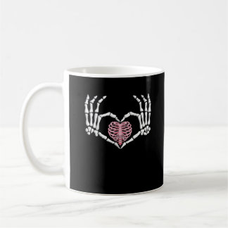 Caneca De Café Homens com Dia de as Bruxas engraçado do coração n