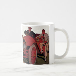 Caneca De Café Homens de Transporte Antigo Carro Conversível Anti