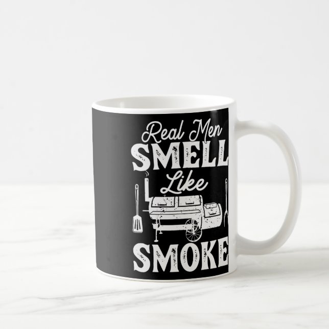 Caneca De Café Homens de Verdade Cheiram a Fumaça - Pitmaster Chu (Direita)