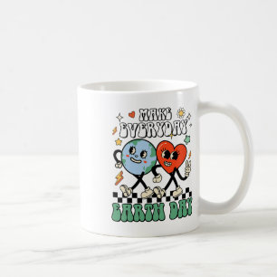 Caneca De Café Homens do Dia da Terra Curiosos no Dia da Terra K