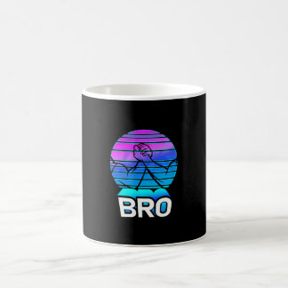 Caneca De Café Homens Duros Bro Epic Gym Handshake Sunset