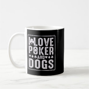 Caneca De Café Homens E Cães Divertido Jogar Carta Jogador Perfor