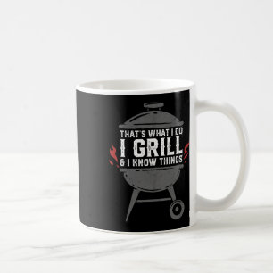 Caneca De Café Homens Eu Grelo E Eu Sei Coisas Engraçadas Bbq Gre