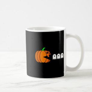 Caneca De Café Homens Gamer Fantasmas Engraçados Comendo Abóbora