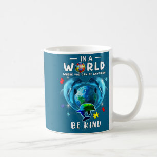 Caneca De Café Homens Golfinho Conscientização sobre Autismo Cost