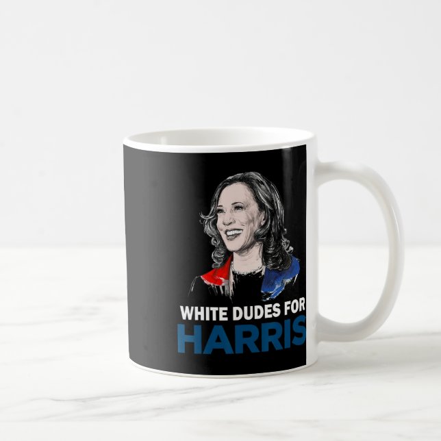 Caneca De Café Homens Para Harris Mulheres Apoiam Presidente Kama (Direita)