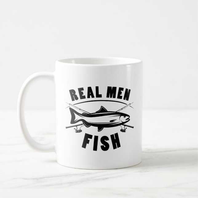 Caneca De Café Homens Reais Peixes (Esquerda)
