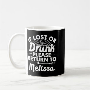 Caneca De Café Homens Se Perdido Ou Devolva Para Melissa Presente