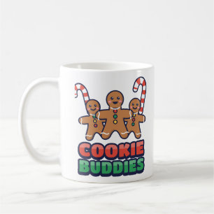 Caneca De Café Homenzinhos de Biscoito de Gengibre e Bengalas de 