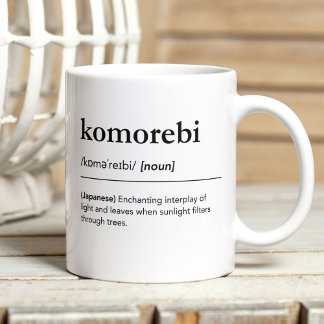 Caneca De Café Homerbi analítico minimalista da natureza japonês