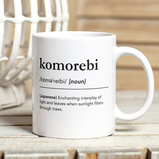 Caneca De Café Homerbi analítico minimalista da natureza japonês (Criador carregado)