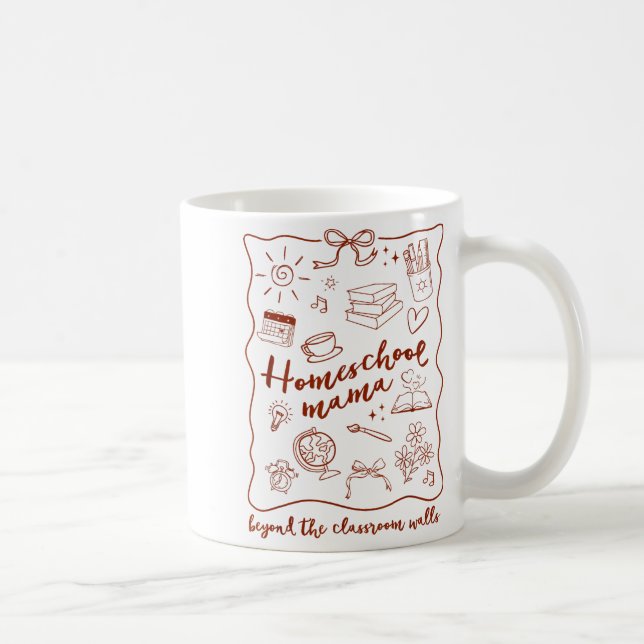 Caneca De Café Homeschool Mama Homeschooling Beyond The Clroom Wa (Direita)