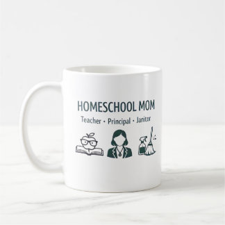 Caneca De Café Homeschool Mom's Personalized Mug
