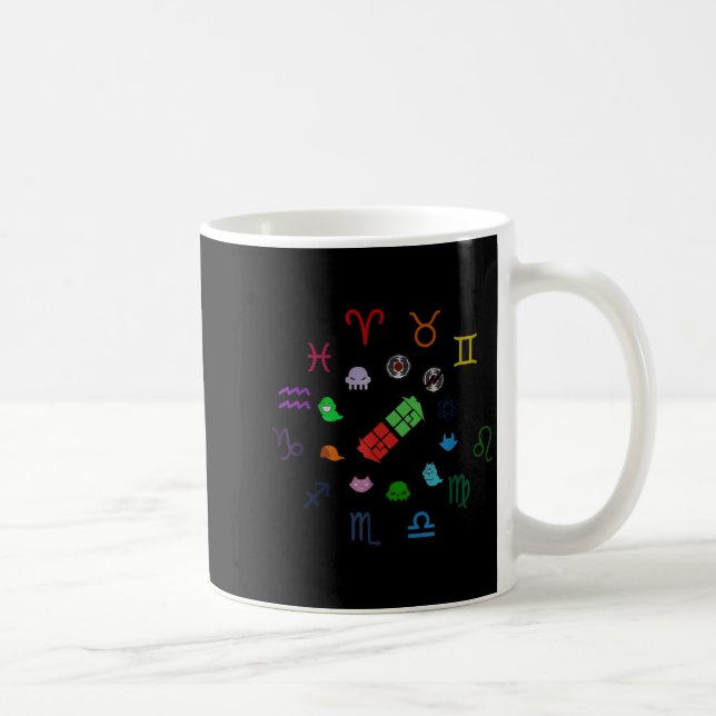 Caneca De Café Homestuck Emblems Zodiac Signs Funny Men Women Kid (Direita)