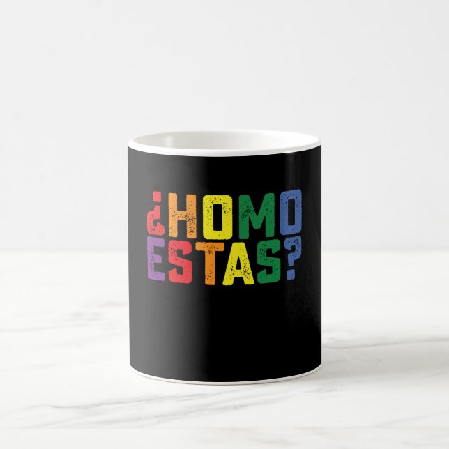 Caneca De Café Homo Está Espanhol, Funny Orgulho gay LGBTQ (Centro)