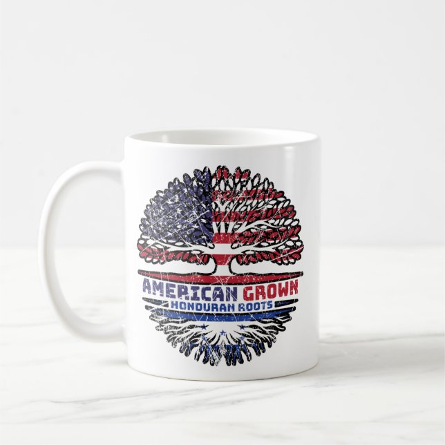 Caneca De Café Honduras hondurenho EUA EUA Estados Unidos (Esquerda)