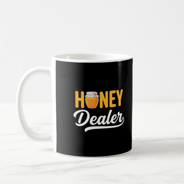 Caneca De Café Honey Dealer Beekeeper Honeycomb Beekeeping Queen  (Esquerda)